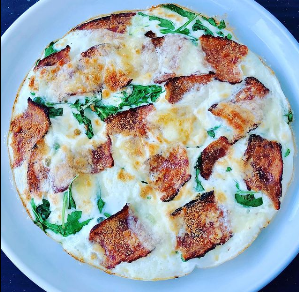 Bacon & Cheese Egg White Frittata - 308 Calories